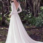 maggie sottero deirde wedding dress open back wedding dress - ashley grace bridal