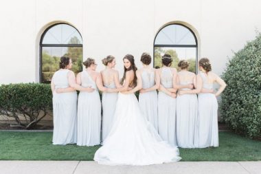 bride and bridesmaids - ashley grace bridal