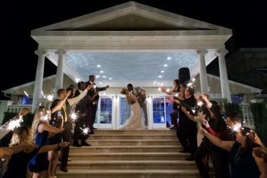 wedding sparklers - ashley grace bridal