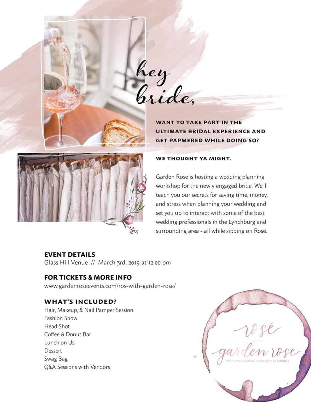 Garden Rose Event with Ashley Grace Bridal