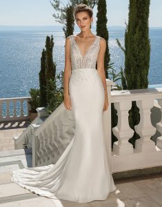 Justin Alexander Fit N Flare Gown