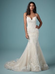Glorietta Maggie Sottero Trumpet Lace Gown