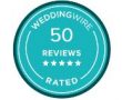 Wedding Wire 50 Reviews Ashley Grace Badge