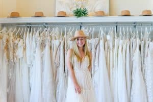 bohemian wedding dress by Lillian West