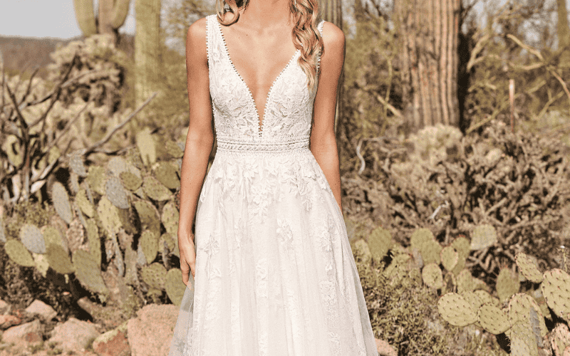 match your wedding dress with your venue at ashley grace bridal -beach weddings