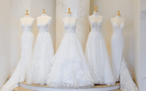 wedding dress fabric guide at ashley grace bridal