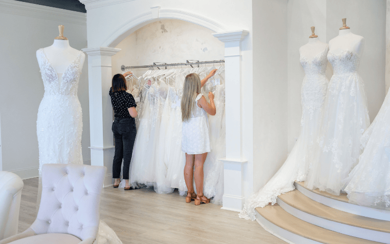how may bridal store should you visit