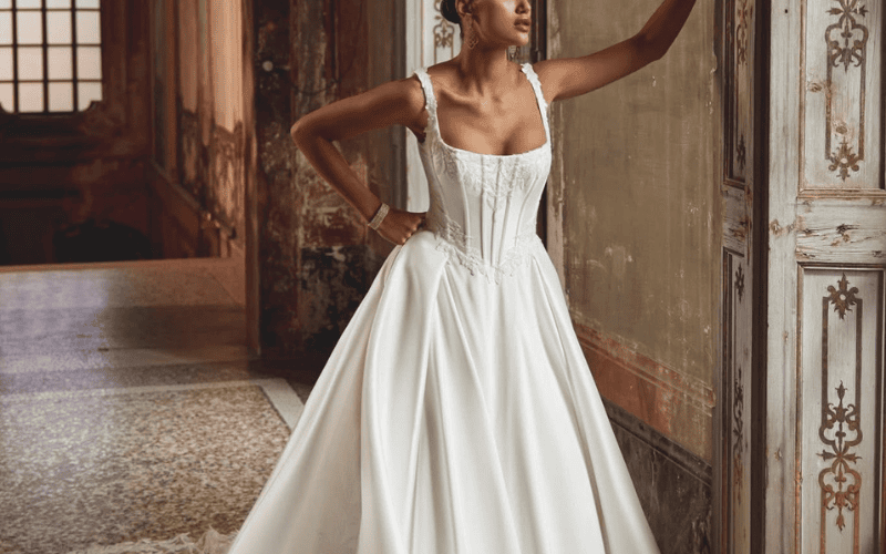 Bride wearing a ballgown