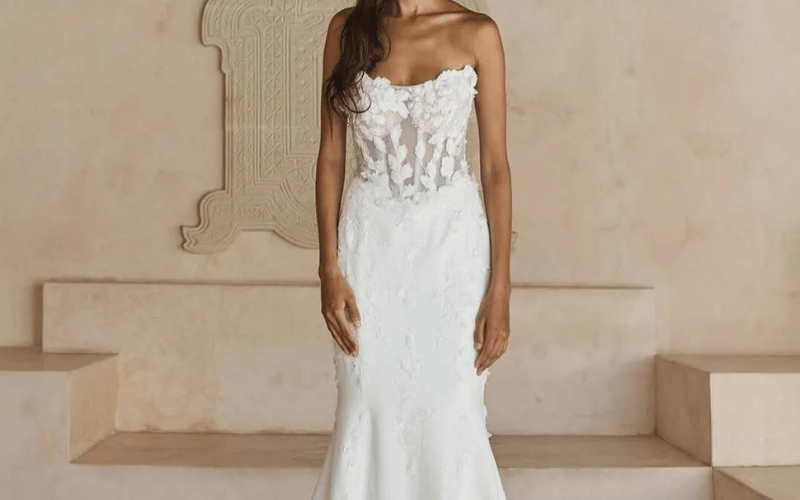 fit-and-flare gown